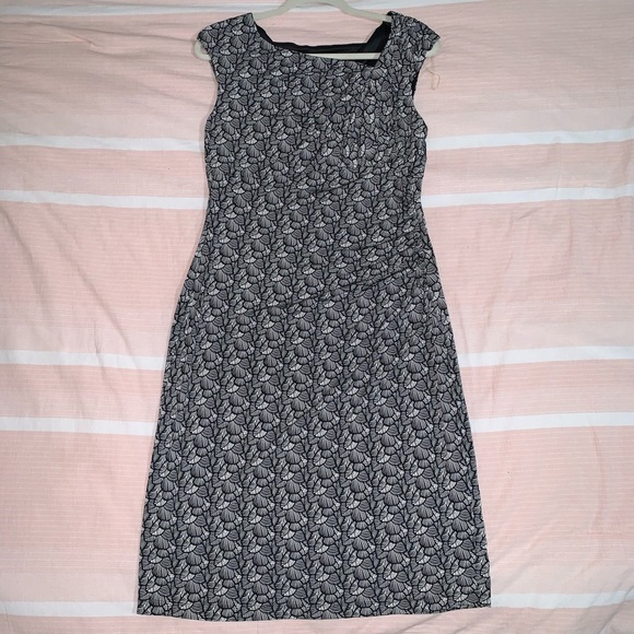 dress barn black and white dress